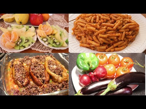 A normal day with a simple and light lunch, pasta with tomato sauce.