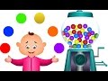 Learn Colors With Ball Machine | Colors Learning For Children - Jam Jammies Nursery Rhymes