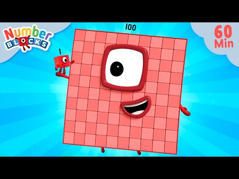 Von 1 auf 100 in 60 Minuten! ⏱️ | Zählen lernen | 12345 Mathe für Kinder | Numberblocks Deutsch