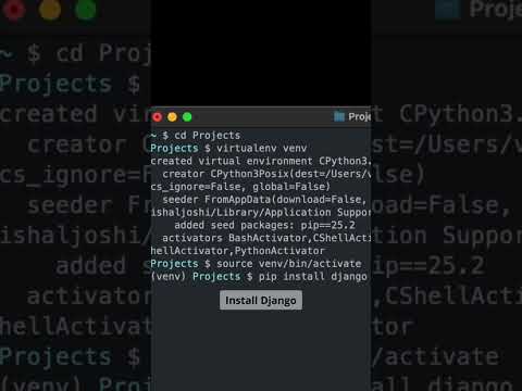 1.Create Your First Django Project