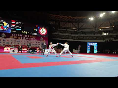 2023 UFAK // Final of FEMALE KUMITE -50 KG: ELHAYTI CHAIMAE (MOROCCO) vs SALAMA REEM AHMED (EGYPT)