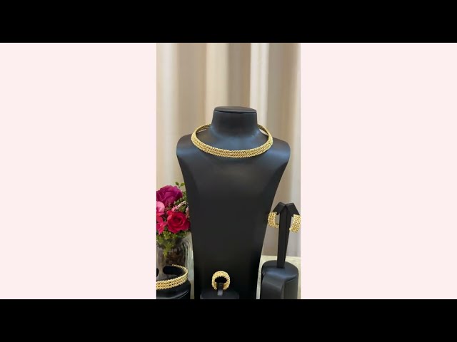 طقم اكسسوار دوريكا ذهبي مطلي ذهب