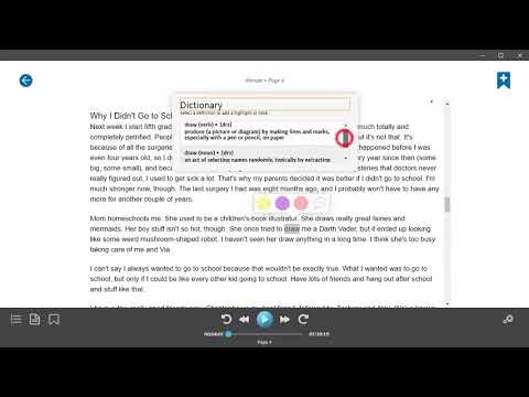 More than Audiobooks: In App Dictionary