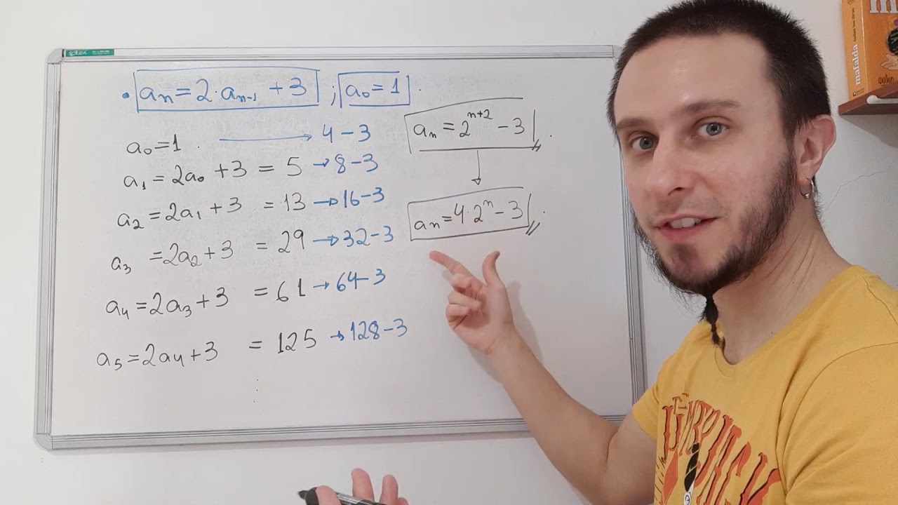 Relações de Recorrência PARTE 1/2 - Relações de 1a ordem