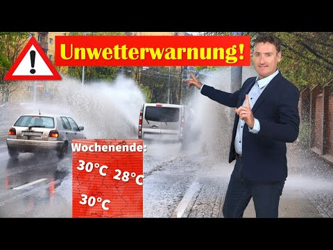 ACHTUNG UNWETTER 🚨 Schwere Gewitter mit Überschwemmungen! Ab Freitag neue Hitze! ❄️Dezember weiß? ☃️