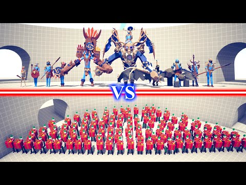 TRIBAL DLC TEAM vs PRESENT ELF TEAM - Totally Accurate Battle Simulator TABS
