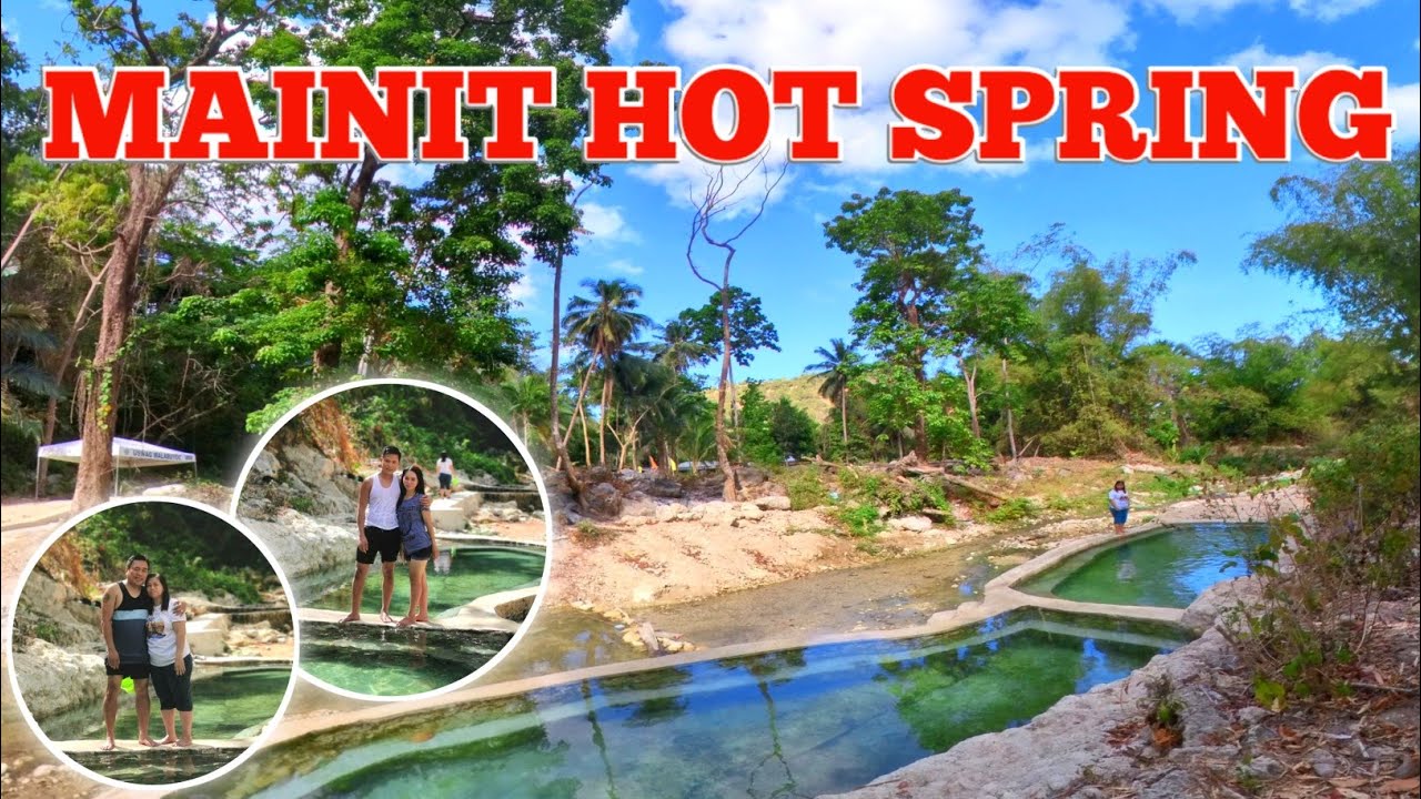 Catch a fleeting glimpse of Mainit Springs.