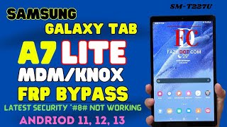 Samsung Galaxy Tab A7 Lite Mdm/Knox Remove Permanent || Samsung Galaxy Tab A7 Lite Frp Bypass