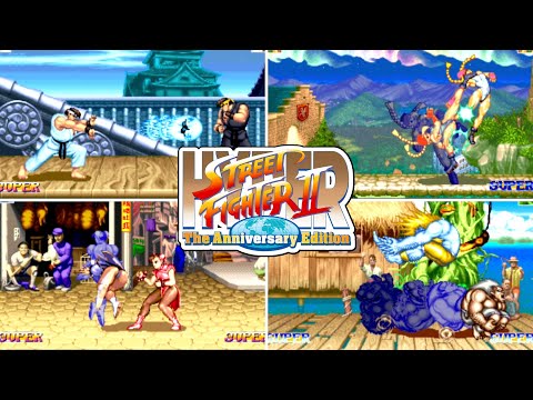 Hyper Street Fighter 2 Anniversary Edition: All 19 SUPER COMBOS