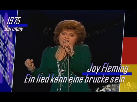 eurovision 1975 Germany 🇩🇪 Joy Fleming - Ein lied kann eine brucke sein ᴴᴰ