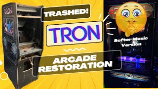 "Trashed" Tron Arcade Restoration, Softer Music Version!