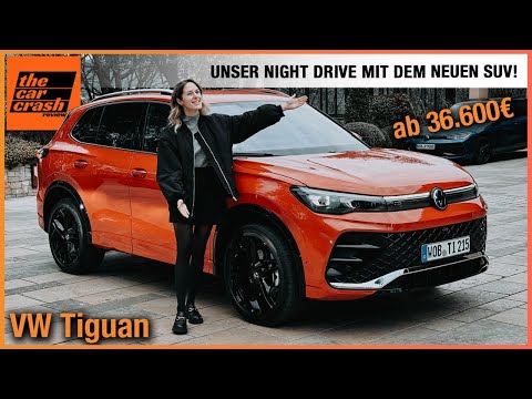 VW Tiguan im Test (2024) Night Drive mit dem neuen SUV ab 36.600€! Fahrbericht | Review | Elegance