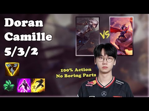 🔥 Doran Camille Top | Korea Challenger Solo Queue | Patch 25.08 | League of Legends 🔥