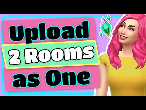 Part of a video titled The Sims 4 How to Upload Two or More Rooms as One Room