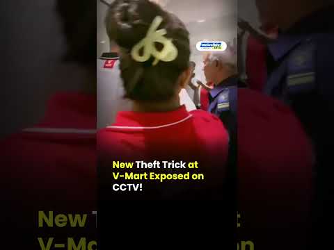 Viral CCTV Shows Unusual Shoplifting Method Inside V-Mart Store