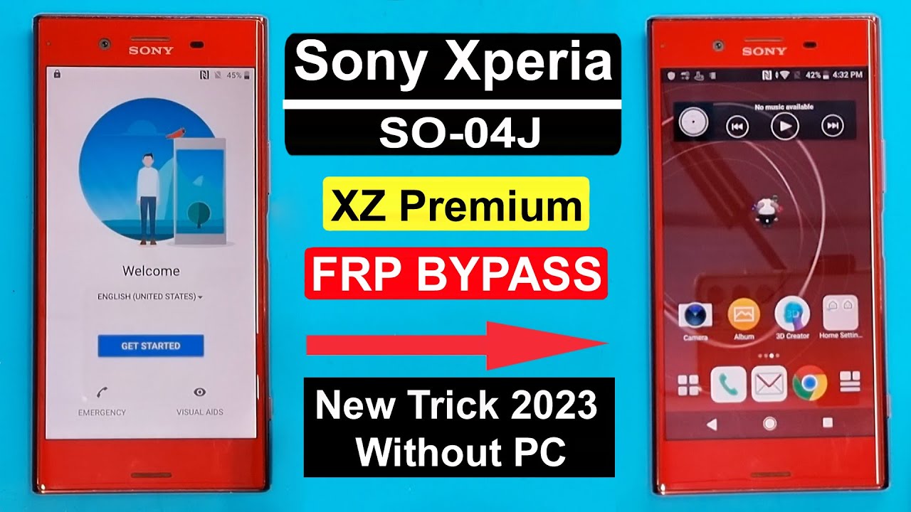 Sony Xperia XZ Premium (SO-04J) Frp Bypass | Sony Xperia XZ Premium (SO-04J) Google Lock Bypass