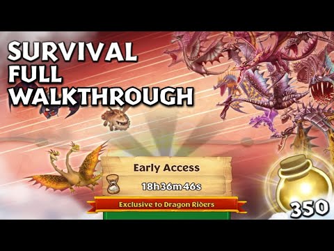 SURVIVAL: FULL WALKTHROUGH - New Gauntlet Event Gameplay | Dragons: Rise of Berk