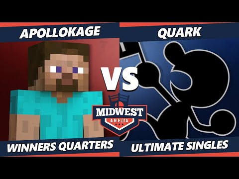 Midwest Arena Winners Quarters - ApolloKage (Snake, Steve) Vs. Quark (Game & Wach) SSBU Ultimate