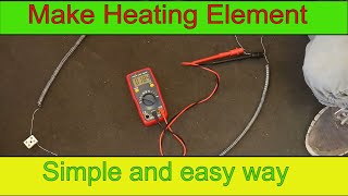How to make Heating Element DIY| Nichrome wire heating coil