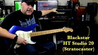 Video thumbnail for Blackstar HT Studio 20 (Stratocaster) by Cryptic Mask Guitar