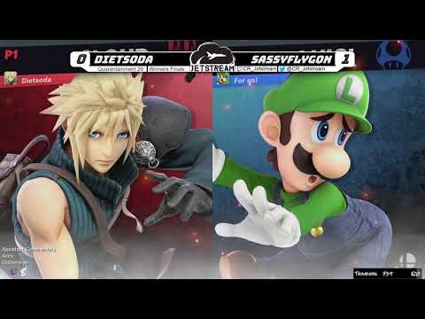 Quarantainment 29 Winners Finals - Dietsoda (Cloud) Vs. SassyFlygon (Luigi) Smash Ultimate - SSBU