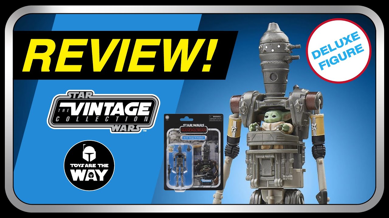 Star Wars The Vintage Collection IG-12, Grogu & Anzellan | The Mandalorian | VC 358 Deluxe Review!