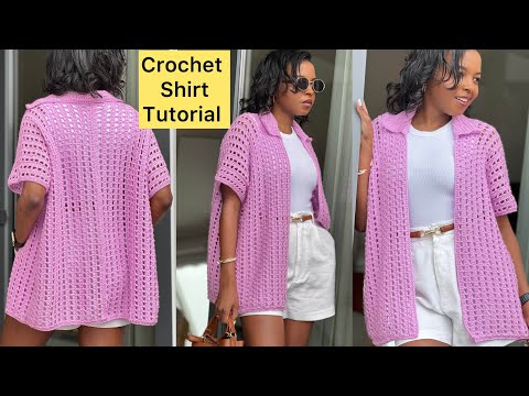 EASY Crochet Shirt Tutorial  / Kimono