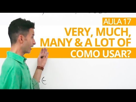 HOW TO USE VERY, MUCH, MANY & A LOT OF IN ENGLISH? CLASS 17 BEGINNERS - PROFESSOR KENNY