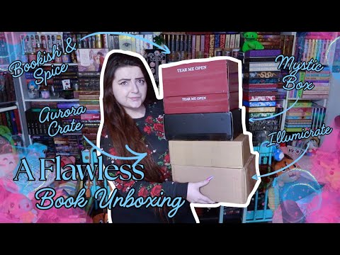 ✨Perfektes Unboxing von Büchern (Illumicrate, Aurora Crate, Mystic Box & mehr!) #Booktube ✨