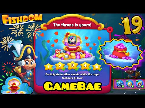 Fishdom Royal Rewards! Stay In The Throne! Get Tons Boosters/Diamonds Infinity Times! | GamePlay #19