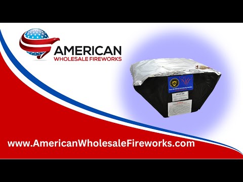 Cake - 40 Shot Glitter Zipper Fan - Dominator ... Available at American Wholesale Fireworks!