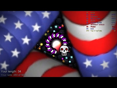 Slither.io A.I. Epic Skin Slitherio Best Gameplay - Skeleton Skin - Slither.io Vip - World Record