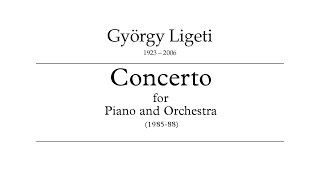 György Ligeti - Piano Concerto (1985-1988, audio+score)