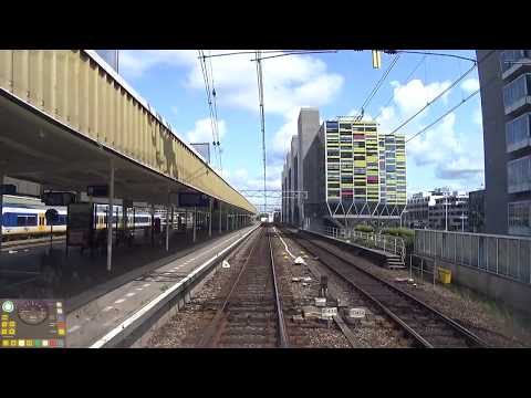 A train driver's view: Leiden CS - Hoorn Kersenboogerd Opstel, SLT, 20-Aug-2017.