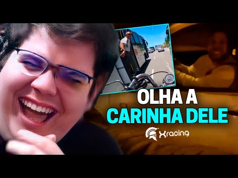 CASIMIRO REAGE: SUSTOS DE MOTO (EP. 154) "O CARA É GENTE BOA, MANÉ"  - XRACING | Cortes do Casimito