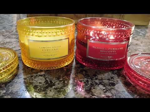 Candle Review: Homeworx Hobnail Gourmand Duo (Limoncello Cupcake & Vanilla Currant Biscotti)