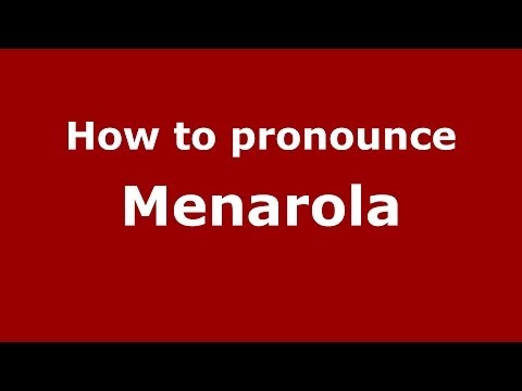 How to pronounce Menarola (Italian/Italy) - PronounceNames.com