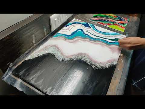 | RESIN GEODE TUTORIAL || EPOXY RESIN GEODE PAINTING || CLASSIC GEODE FOR BEGINNERS | RUTVA VALA