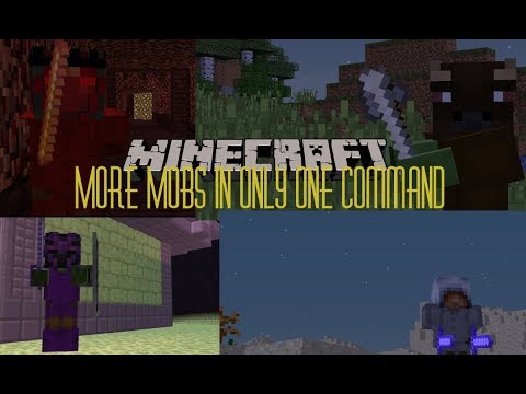 More Mobs for Vanilla Minecraft in Only One Command | 1.12