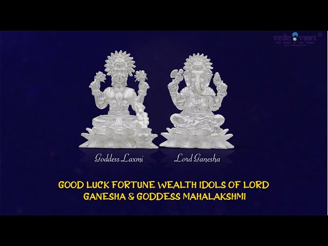 Good Luck Fortune Wealth Idols of Lord Ganesha & Goddess Mahalakshmi video