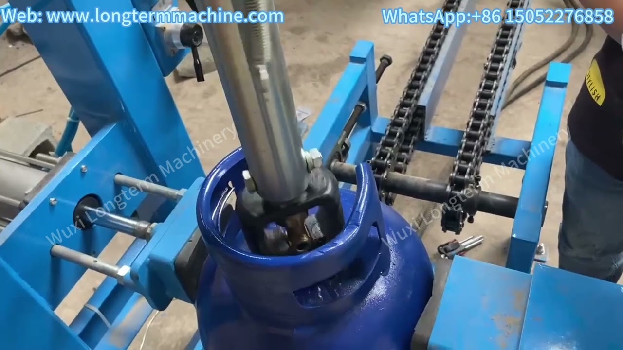 LPG Gas Cylinder Production Re-Validation Valve Unscrewing Machine