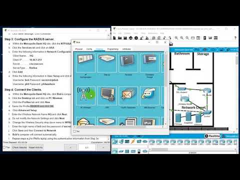 3.3.2.7 Packet Tracer - WEP WPA2 PSK WPA2 RADIUS