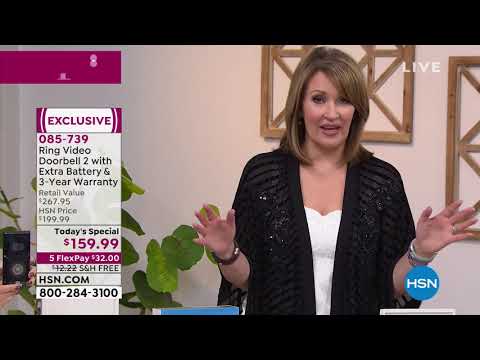 Ring Video Doorbell 2 HD Security with Extra Battery   3...