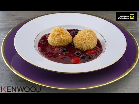 Topfenknödel mit roter Grütze (aus dem Kenwood Cooking Chef)