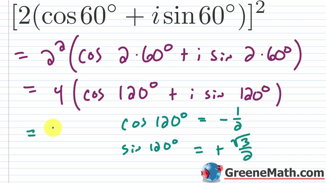 De Moivre's Theorem Practice Test Full Solutions