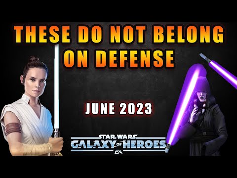 DO NOT Place These Teams on Defense for SWGoH 3v3 GAC