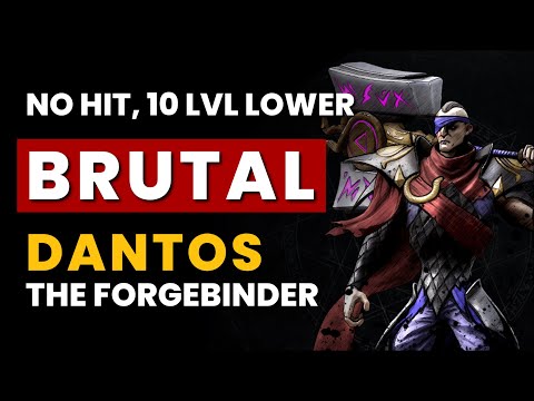 V Rising - BRUTAL Dantos the Forgebinder | No Hit, 10 Levels Lower, Frail | 1.1 Boss Kill