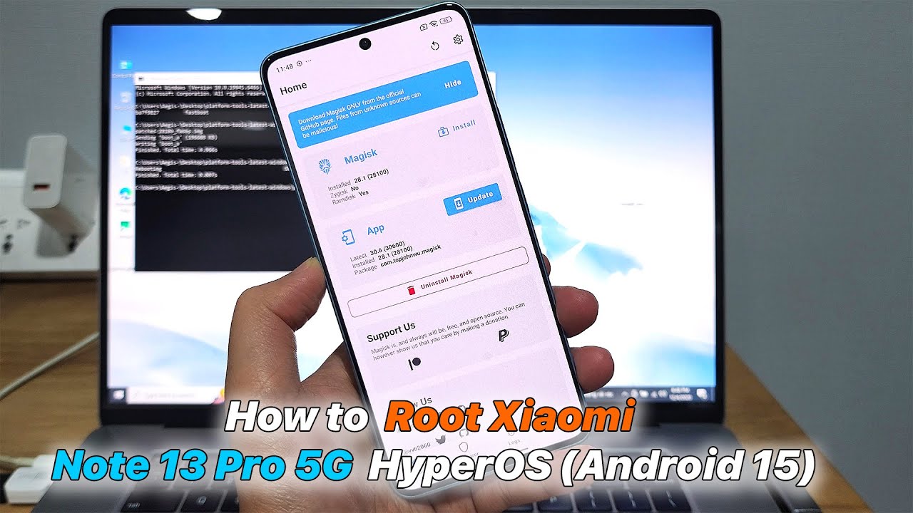 How to Root Xiaomi Note 13 Pro 5G on HyperOS (Android 15)