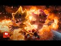 Sonic The Hedgehog 3 2024 Super Sonic Super Shadow Team Up Movieclips