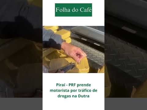 Piraí - PRF prende motorista por tráfico de drogas na Dutra